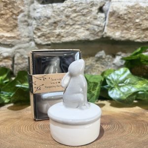 Ceramic Hare Trinket Pot