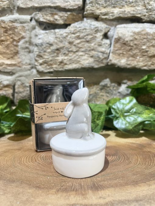Ceramic Hare Trinket Pot