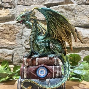 All Seeing Eye Dragon with Books Ornament