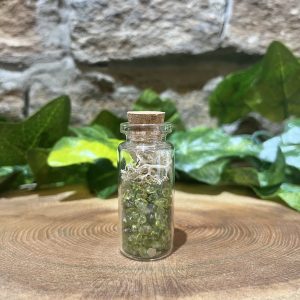 Peridot Crystal Chip Bottle 4cm