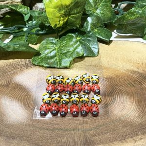 Miniature Ladybugs And Bumblebees