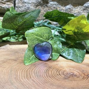 Titanium Aura Crystal Heart 2.5cm