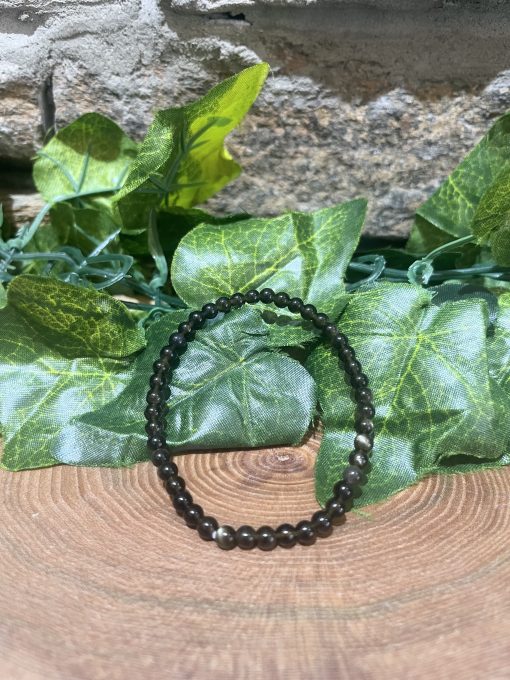Obsidian Crystal Beaded Bracelet