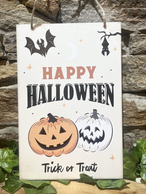 Happy Halloween Wooden Sign