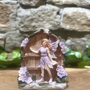 Little Flower Fairy Door Purple