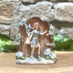 Little Flower Fairy Door Blue