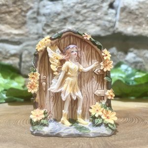 Little Flower Fairy Door Yellow