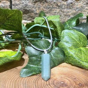 Aventurine Crystal Point Necklace