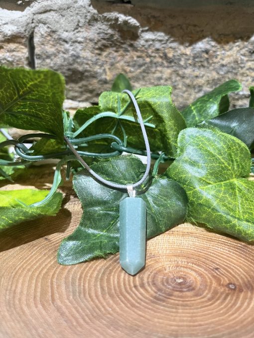 Aventurine Crystal Point Necklace
