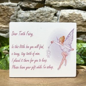 Wooden Tooth Fairy Box Pink