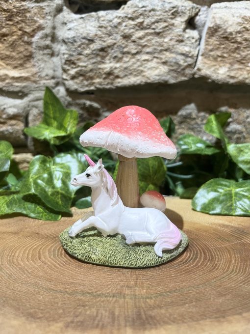 Unicorn Under Toadstool Ornament
