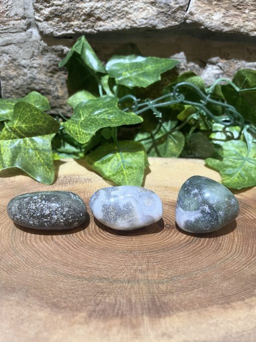 Moss Agate Crystal Tumble 4cm