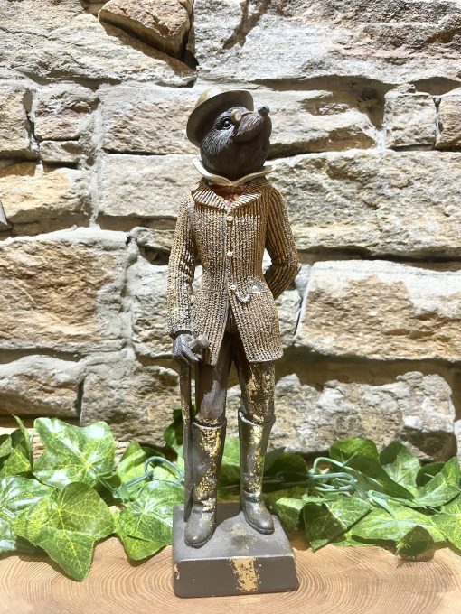 Dapper Animal Figurine Mole