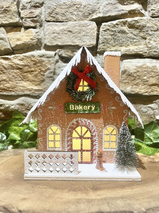 Light Up Gingerbread Bakery House