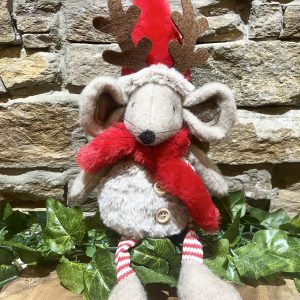 Cosy Festive Mouse Reindeer Antlers
