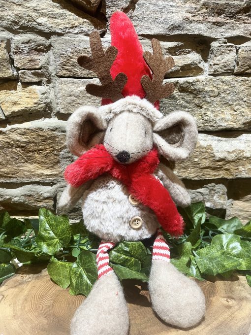 Cosy Festive Mouse Reindeer Antlers