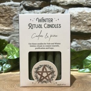 Winter Solstice Ritual Candles Cedar & Pine