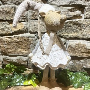 Tall Festive Pastel Figurine