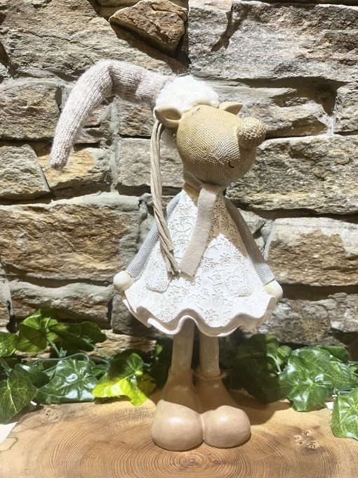 Tall Festive Pastel Figurine