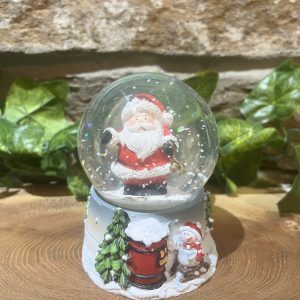 Festive Little Santa Snow Globe