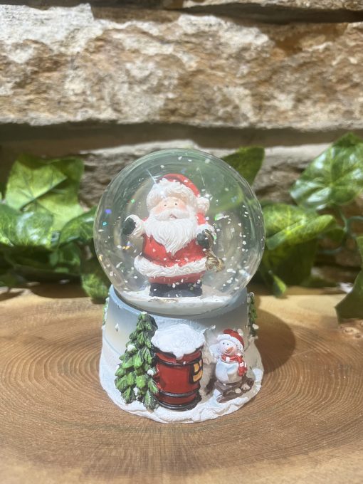 Festive Little Santa Snow Globe