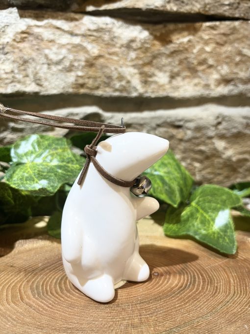Polar Bear with Bell Bauble