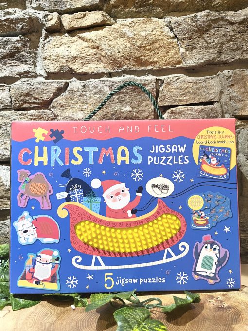 Touch & Feel Christmas Jigsaw Puzzles with Book