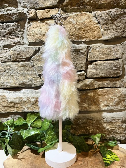 Rainbow Fluffy Christmas Tree