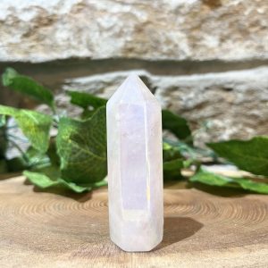 Rose Aura Crystal Point 6.5cm