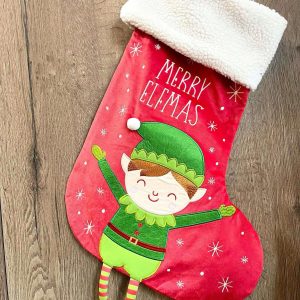 Elf Christmas Stocking Large