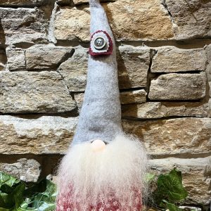 Handmade Festive Gonk Red & Grey