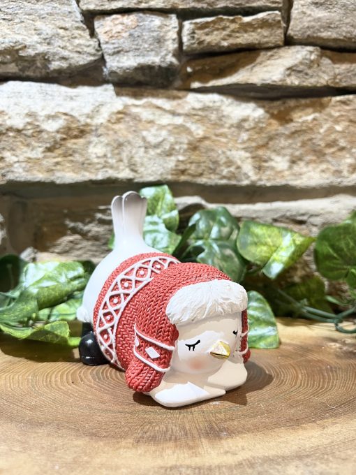 Festive Bird Ornament Sleeping