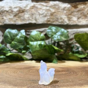 Opalite Crystal Wolf 2.5cm