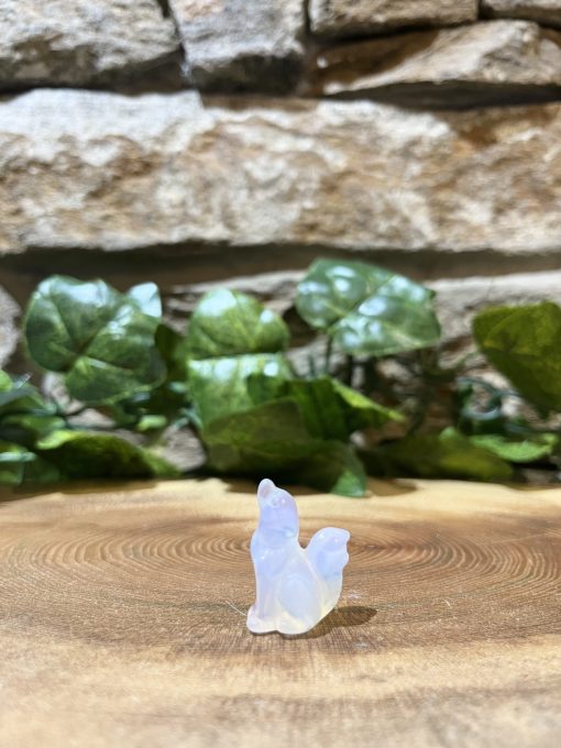 Opalite Crystal Wolf 2.5cm