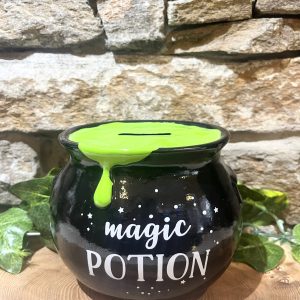 Magic Potion Cauldron Money Bank Green