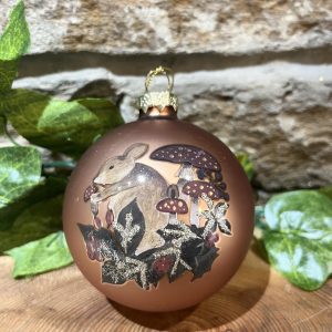 Woodland Mouse Bronze Bauble