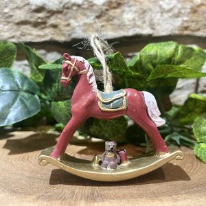 Traditional Rocking Horse Hanger Red