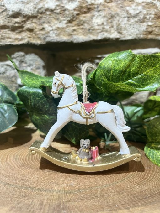 Traditional Rocking Horse Hanger White