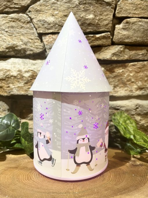 Snowy Friends LED Colour Change Lantern