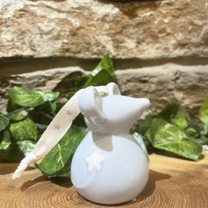 Little Ceramic Mouse Hanger Blue