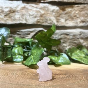Rose Quartz Crystal Bunny 2.5cm