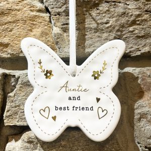 Auntie Ceramic Butterfly Hanger