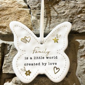Family Ceramic Butterfly Hanger