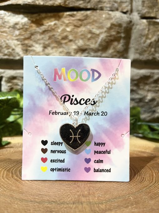 Star Sign Mood Necklace - Pisces