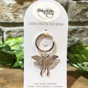 Luna Moth Keyring Rose Gold