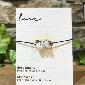 Love Crystal Bracelet Rose Quartz & Moonstone