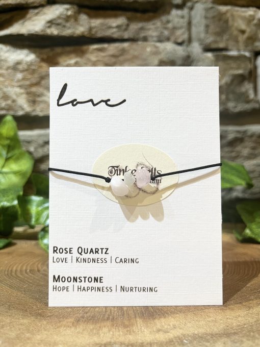 Love Crystal Bracelet Rose Quartz & Moonstone