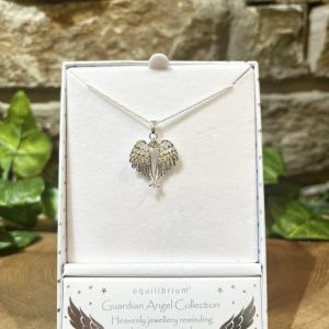 Angel Wings Guardian Angel Silver Plated Necklace