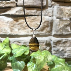 Tiger Eye Crystal Teardrop Pendant