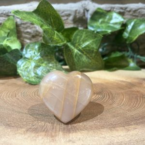 Moonstone Crystal Heart 4cm